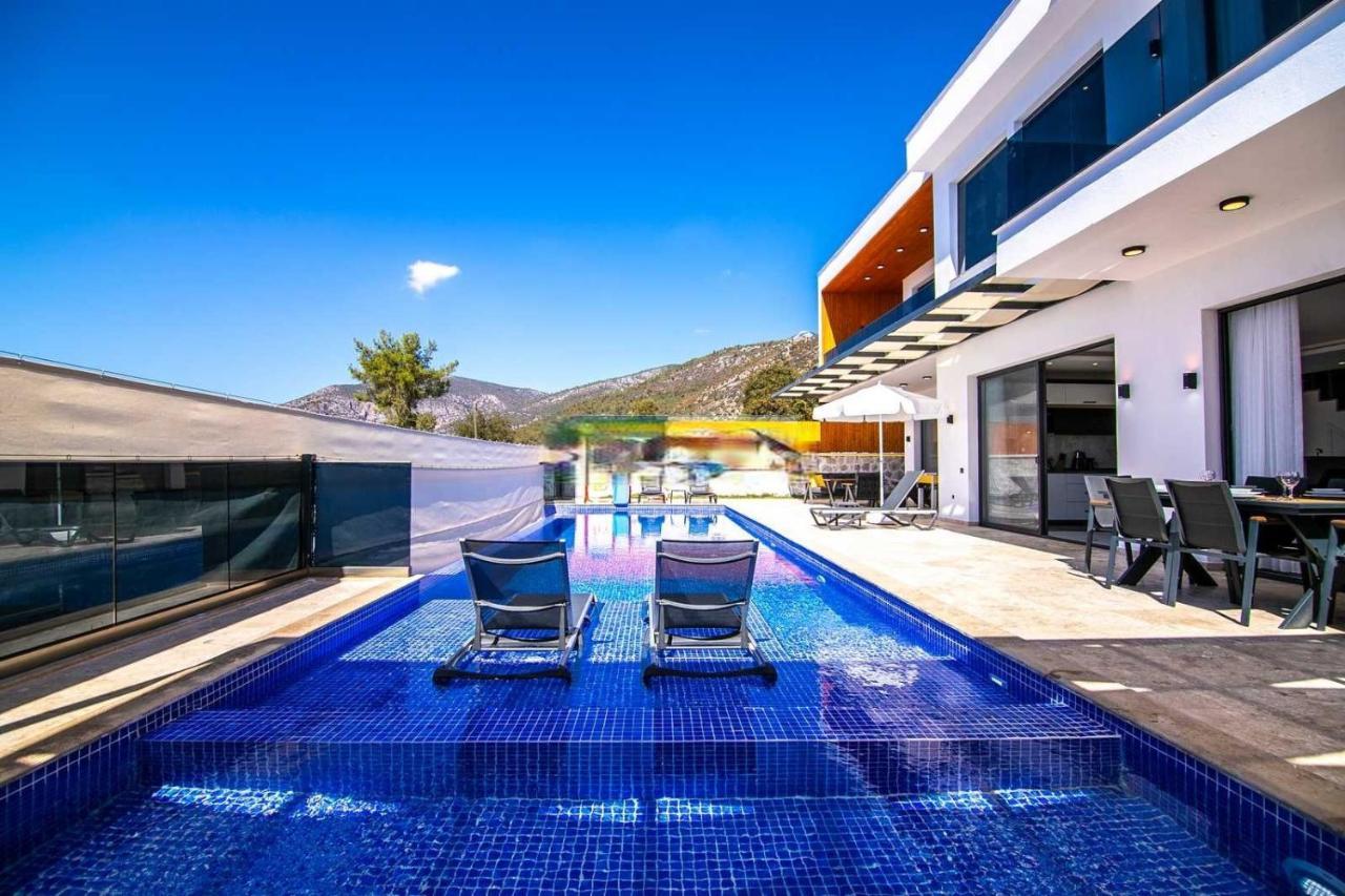 Villa Lycian-Kalkan 3 Bedroom-2 Jakuzzies-Sauna-Turkish Hamam-Huge Private Pool And Lovely Garden Каш Экстерьер фото